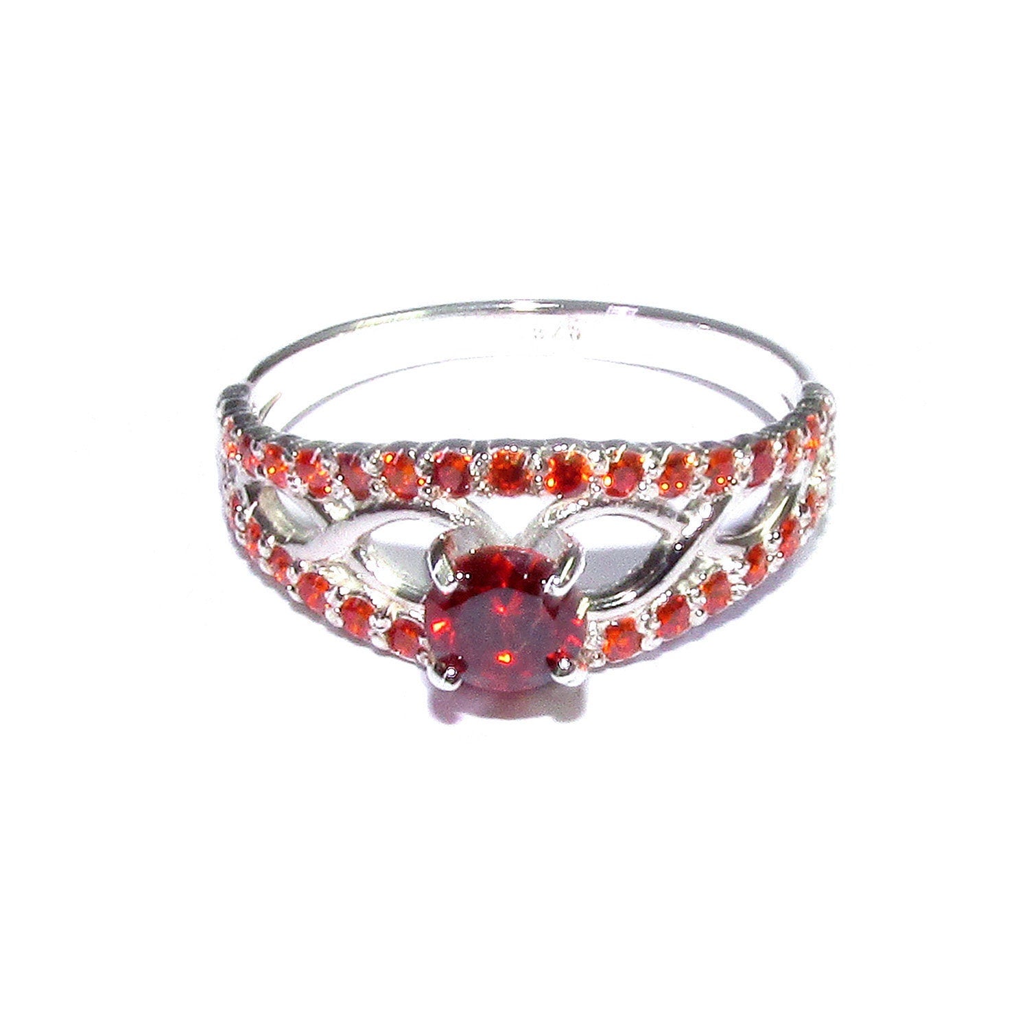 Garnet ring 925 sterling silver size 8,  handmade ring, single copy, sterling silver, Garnet, 925 silver ring, gemstone, Gift ring, red ring