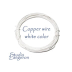 ON SALE!!! 7 feet (2 meters) natural copper jewelry wire color white 16, 18 Gauge, Wire, Wire Wrapping, Copper wire, Copper, Copper findings