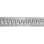 935 Argentium Silver Bezel wire, Gallery wire, Gallery ribbon, Gallery pattern, Jewelry making, Setting, Silver wire - 4 inch (10 cm)