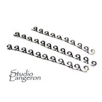 999 Fine silver Casted Bezel wire size 6.5x0.5 cm (2.4 inch), Gallery wire, Setting silver, Gallery pattern, Jewelry making - 1 piece