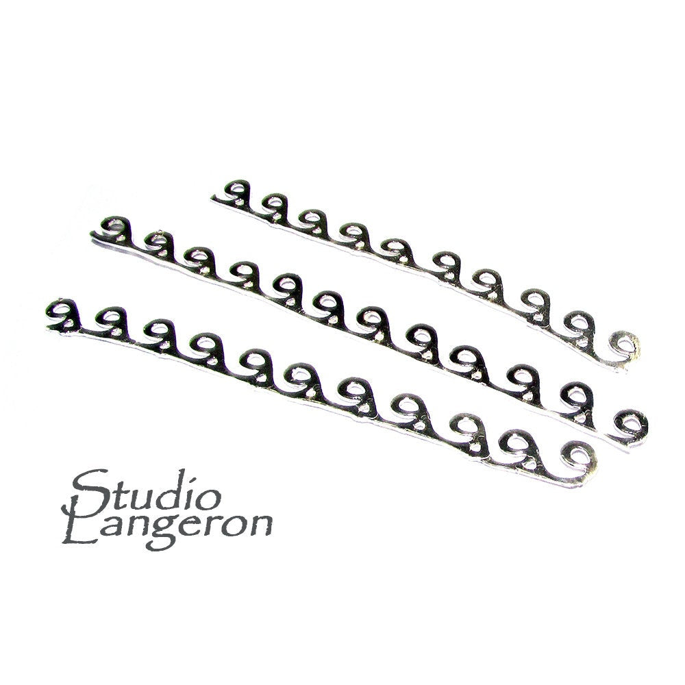 999 Fine silver Casted Bezel wire size 6.5x0.5 cm (2.4 inch), Gallery wire, Setting silver, Gallery pattern, Jewelry making - 1 piece