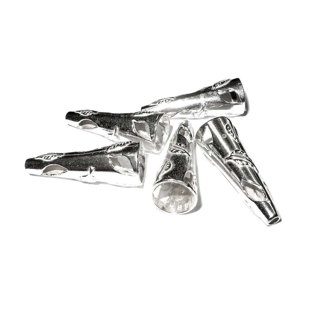 925 Sterling silver Bead Cones, Beading cones, Cones, Sterling silver, Jewelry making, Lariat, End caps, Silver cones - 1 pair (2 piece)