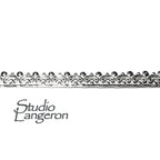 935 Argentium Silver Gallery wire 1291H, Gallery ribbon, Gallery pattern, Argentium silver, Jewelry making, Setting - 4 inch (10 cm)