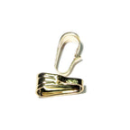 14K Solid gold Snap-On Small 5.2x2.0 mm pendant Bail, Solid gold snap-on Bail, Bail gold 14K, Bail findings, Gold Pendant bail - 1 piece