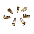 14K Solid gold Snap-On Large pendant Bail size 10.6x4.2 mm, Solid gold Bail, Jewelry making, Bail findings, 14K Gold Pendant bail - 1 piece