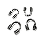 10 pcs 925 sterling silver Cable Wire Protectors size 1.2, 1.5 mm