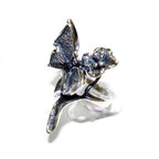 Handmade butterfly ring 925 sterling silver size 9, Handmade ring, single copy, silver ring, gemstone, sterling silver, butterfly