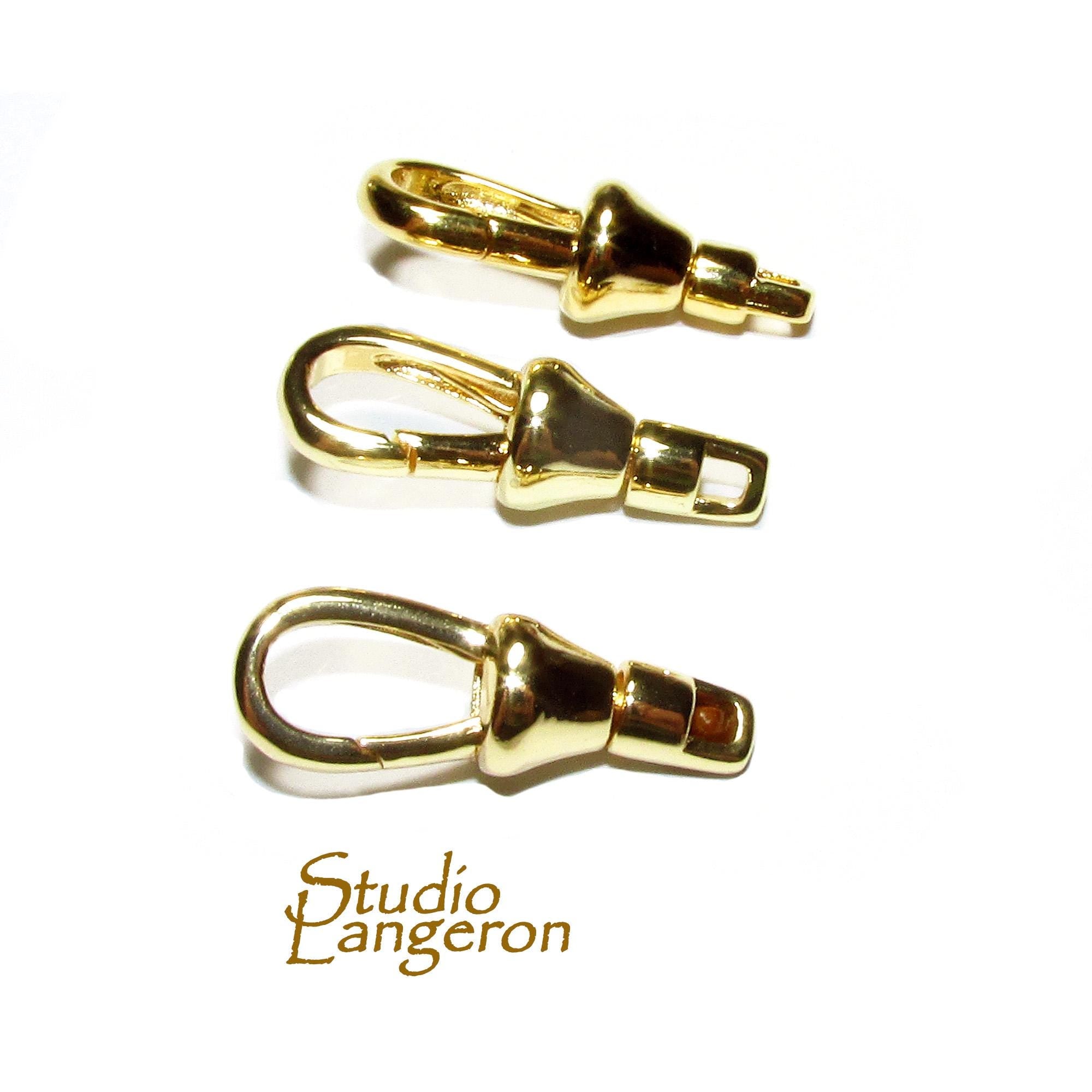 14K Yellow gold filled Albert swivel clasp 23mm with closed ring, Gold filled clasp, Albert clasp, 14K Gold filled, Jewelry making - 1 piece