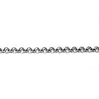 1.5mm Sterling Silver Rolo Cable Chain: Shiny Jewelry Making Chain (1 Ft/30cm)