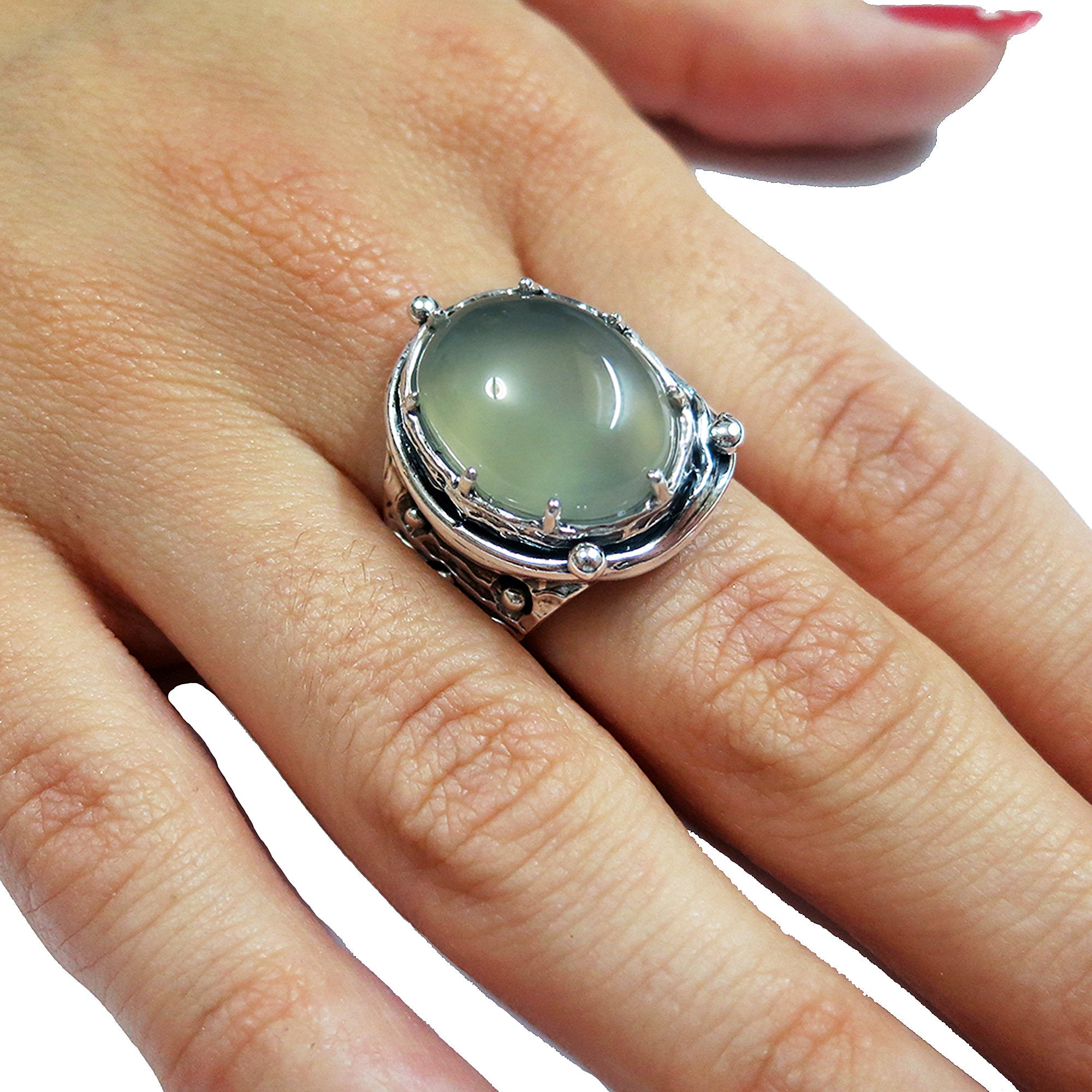 Statement moonstone ring 925 sterling silver size 7, Handmade ring, single copy, 925 sterling silver, Natural Gray moonstone, gemstone