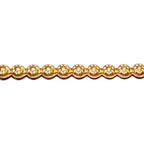 14K Yellow Gold filled Gallery wire, Jewelry making, Gallery ribbon, Gallery pattern, Gold Filled Wire, Gold Filled Setting - 4 inch (10 cm)
