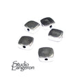925 Sterling silver flat bead size  5.5x2.5 mm, Rectangular bead for bracelet, Jewelry making, sterling silver rectangular beads - 1 piece