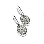10x12 mm size 925 sterling silver blank earrings with bezel cup, Jewelry making, Setting, bezel cup, base earrings - 1 pair (2 pieces)