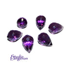 Natural Amethyst Teardrop faceted Beads size 10x7 mm, Amethyst Gemstone, Jewelry making, Natural Gemstone Teardrop beads - 1 piece