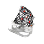 Statement Red topaz ring 925 sterling silver size 8, Handmade ring, single copy, 925 Silver ring, Red topaz, silver ring, gemstone, red ring