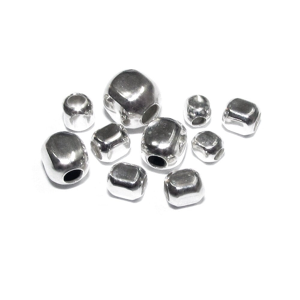 925 Sterling silver rectangle beads size 2, 2.5, 3, 4, 5, 8 mm, Rectangle beads, silver beads, Finding beads, Jewelry making - 1 piece