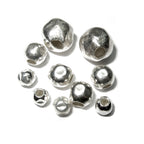 925 Sterling Silver Hammered round shiny Beads sizes 3 - 14 mm, Hammered Beads, Jewelry making, Silver beads, Sterling silver - 1 piece