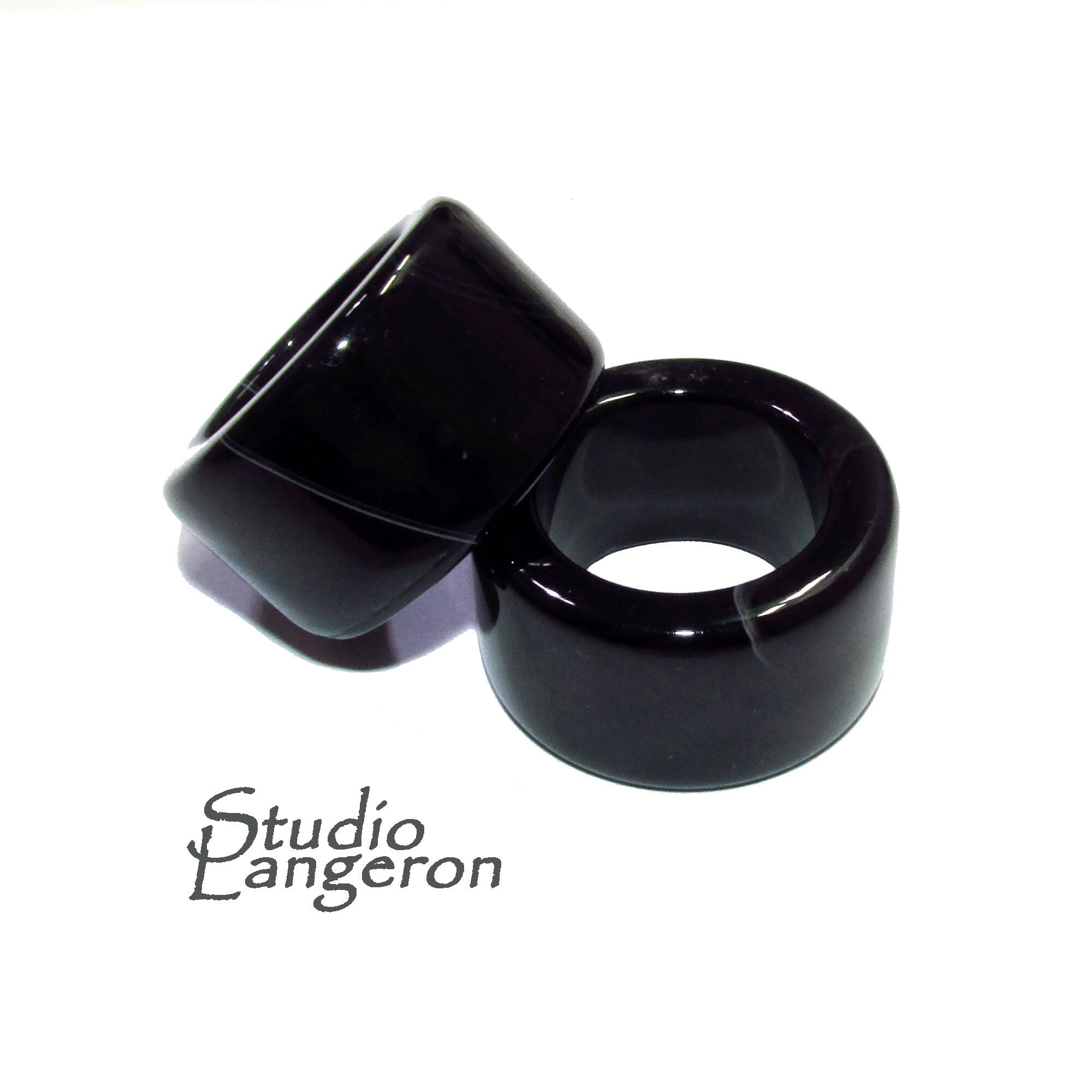 Natural Black onyx band Ring size 12, 12 1/2, Black onyx stone ring, Band Ring, Natural Gemstone ring, Unisex rings, Solid gemstone