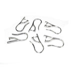 925 Sterling Silver Ear Wire with Pinch bail Mounting, Silver Ear wire, Silver earrings, Jewelry making, Sterling silver - 1 pair (2 pieces)