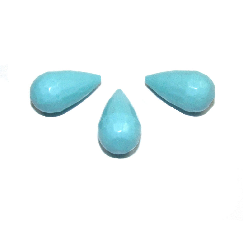 Natural Agate Teardrop faceted half drilled Beads size 18x10 mm, Natural agate, Half Drilled Beads, Gemstones, Jewelry making - 1 piece