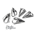 925 Sterling silver Bead Cones, Beading, Beading cones, Sterling silver, Lariat, End caps, Silver cone, Jewelry making - 1 pair (2 piece)