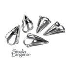 925 Sterling silver Bead Cones, Beading, Beading cones, Sterling silver, Lariat, End caps, Silver cone, Jewelry making - 1 pair (2 piece)