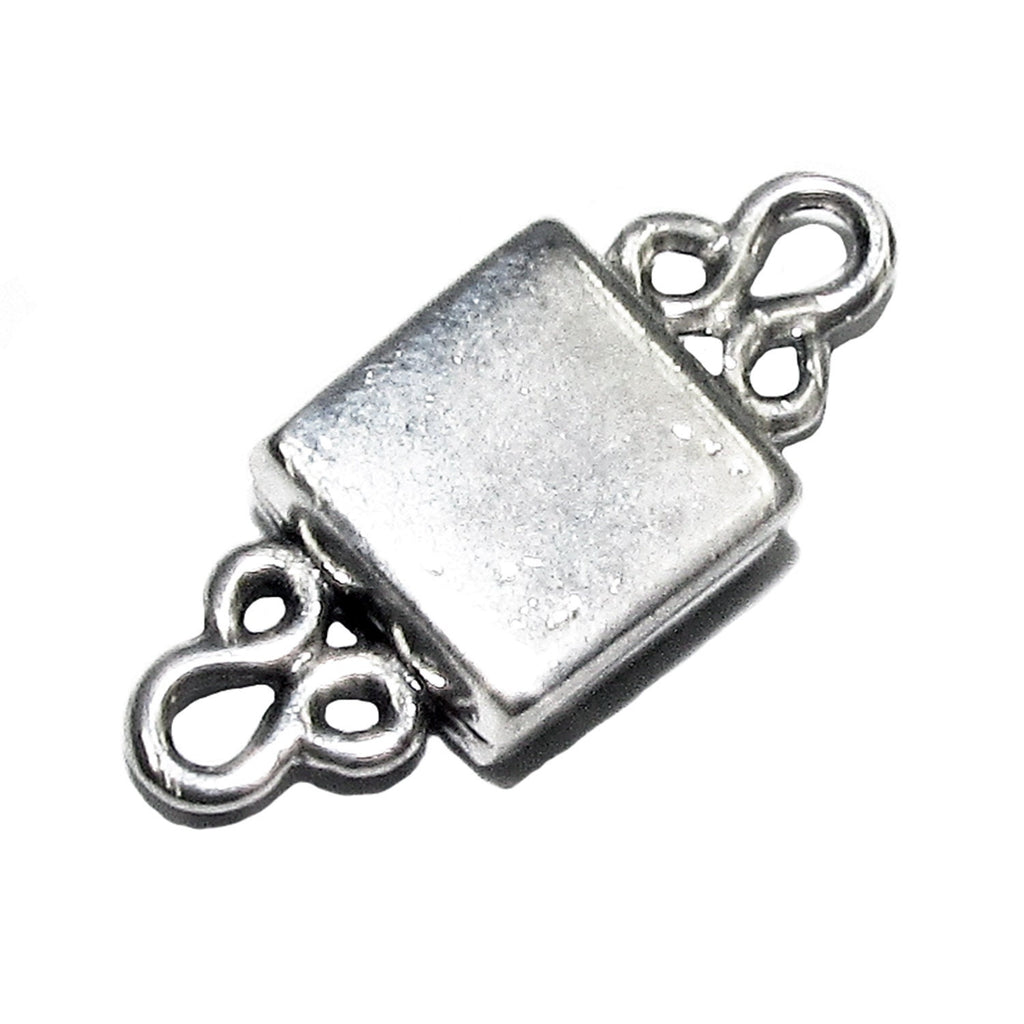 925 Sterling Silver Magnetic Square Button Clasps, Magnetic clasps, Clasps, Silver clasp, Jewelry making, 925 silver clasp - 1 piece