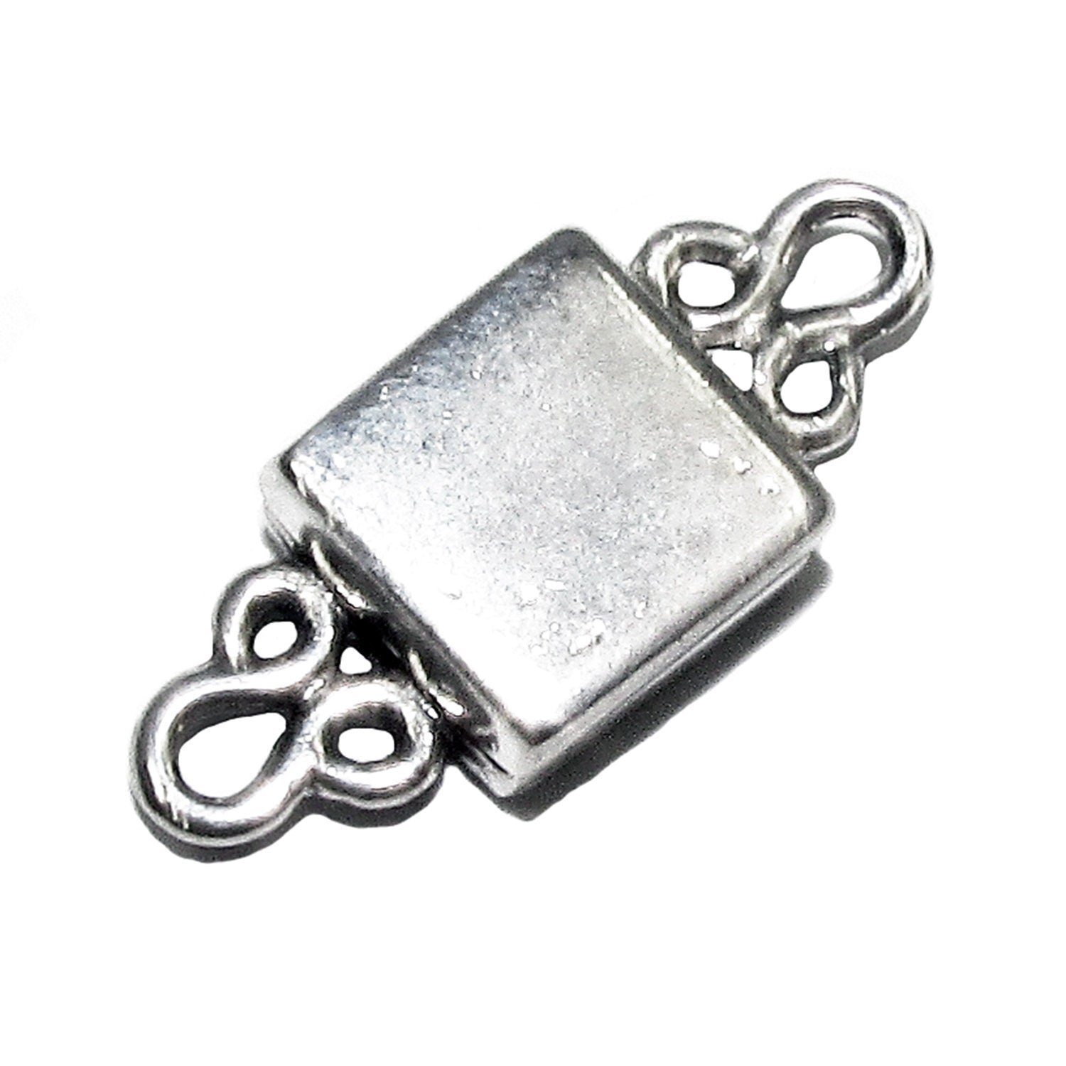 925 Sterling Silver Magnetic Square Button Clasps, Magnetic clasps, Clasps, Silver clasp, Jewelry making, 925 silver clasp - 1 piece