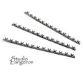 999 Fine silver Casted Bezel wire size 6.5x0.44 cm (2.8 inch), Gallery wire, Jewelry making, Setting, Gallery pattern, Silver wire - 1 piece