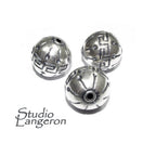 925 sterling silver handmade beads BB26, handmade beads, silver large beads, Jewelry making, decorative beads, Original beads - 1 piece