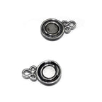 925 Sterling Silver Button Padlock Magnetic Clasp, Magnetic clasp, Silver clasp, Round clasp, Jewelry making, 925 silver clasp - 1 piece