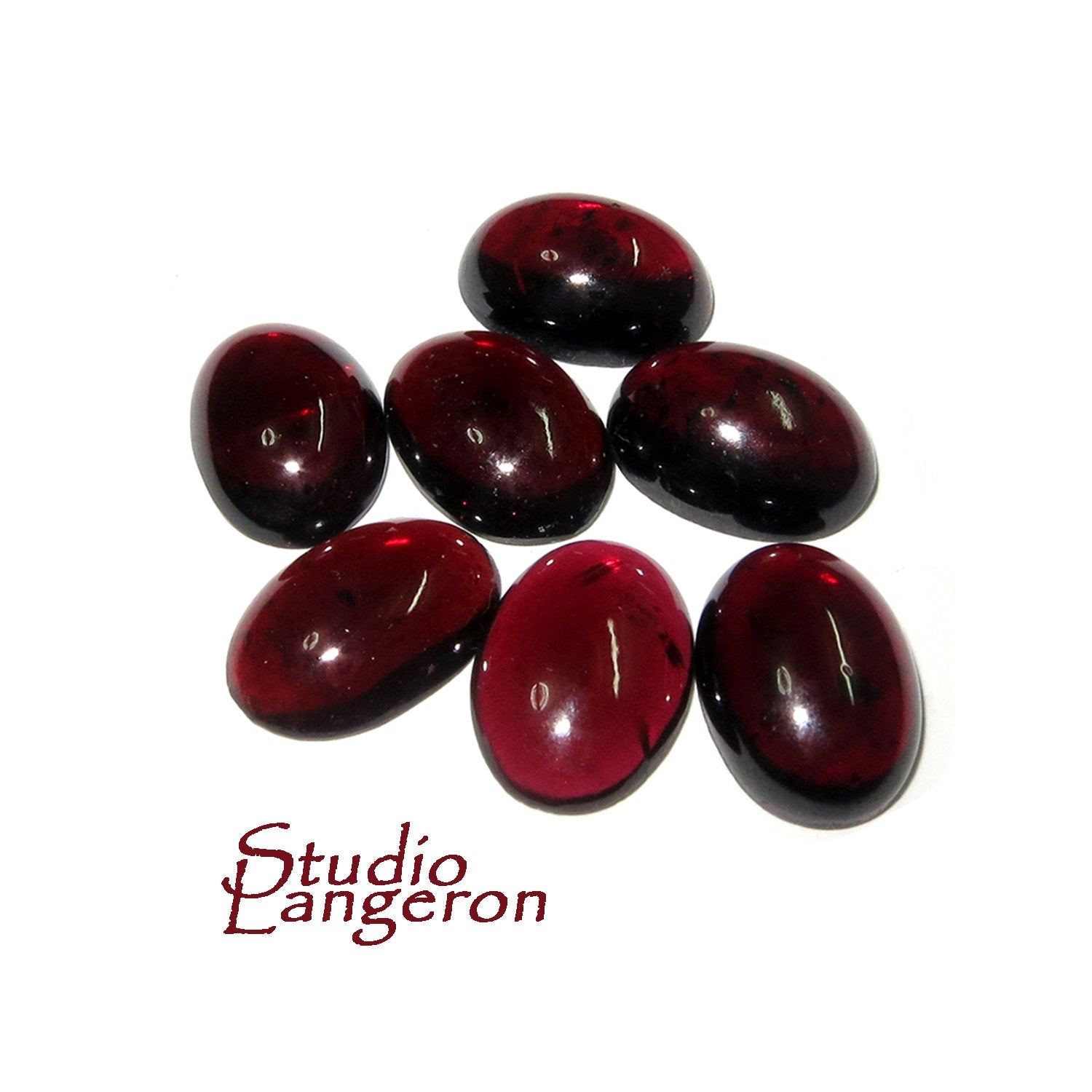 10x14 mm Garnet Oval Cabochon Natural Gemstone Calibrated Size, Garnet Gemstone, Natural gemstone, Garnet cabochon, Jewelry making - 1 piece