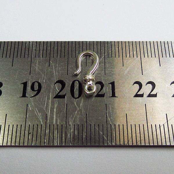 925 Sterling Silver Hook Eye Very Small Clasps, Silver clasp, Clasp, Clasps, Hook eye clasp, Clasps, Jewelry making, Silver clasp - 1 piece