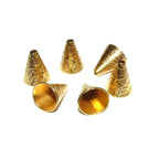 14K Gold Filled Large Bead Cones, Beading, Bead cone, Cones Gold filled, Jewelry making, End caps, Gold filled cone - 1 pair (2 pieces)