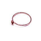 14K Rose gold filled twisted blank ring with bezel cup 4mm size 4, 5, 6, 7, 8, 9, 10, 11, Jewelry making, Mounting ring, bezel cup - 1 piece