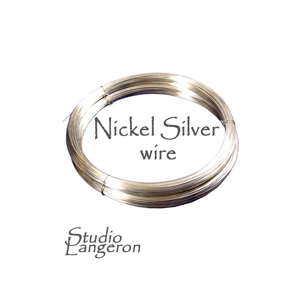 Nickel Silver wire soft thickness 24 - 10GA (0.5 - 2.6 mm), Wire Wrapping, Jewelry making, nickel silver wire – 1 meter (3.30 ft)