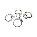 925 sterling silver blank ring with bezel cup 12 mm size 4 - 11, bezel cup, silver ring, base ring, jewelry making, Setting ring - 1 piece