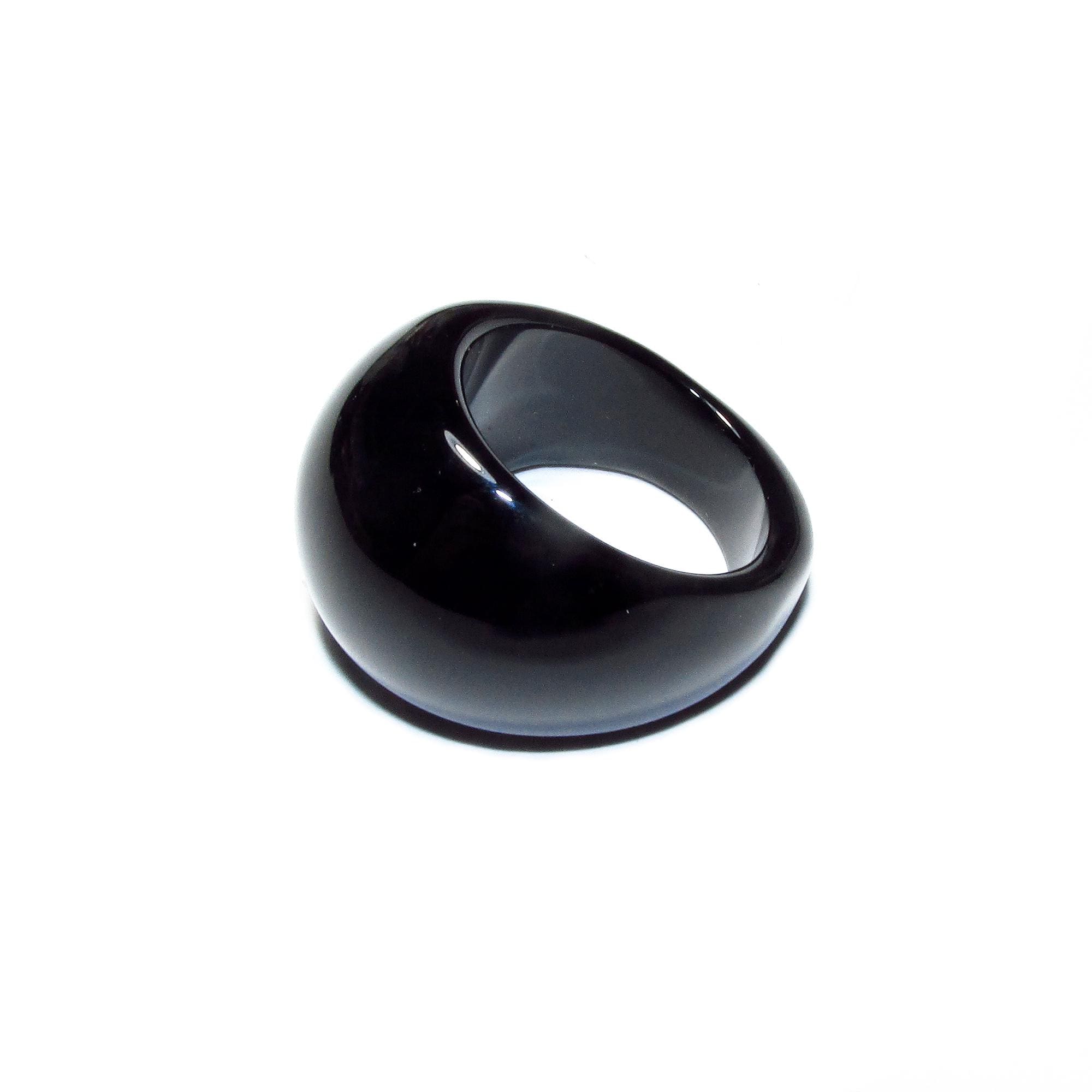 Natural Black onyx band Ring size 7.0 - 12 1/2,  Black onyx stone ring, Band Rings, Gemstone ring, Natural gemstone