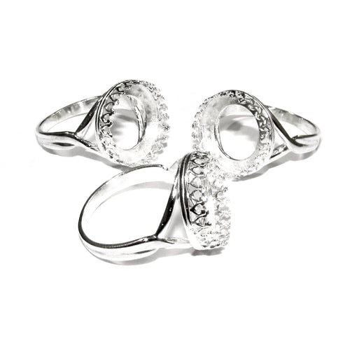 14 mm 925 sterling silver blank ring with bezel cup size 5, 6, 7, 8, Jewelry making, bezel cup, base ring, Setting, silver ring - 1 piece