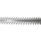 935 Argentium Silver Bezel wire, Gallery wire, Gallery ribbon, Gallery pattern, Jewelry making, Setting, Silver wire - 4 inch (10 cm)
