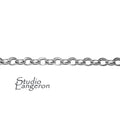 2.5 mm 925 Sterling Silver oval cable shiny chain, silver chain, 925 silver chain, silver chain oval, Jewelry making - 1 Ft (30 cm)