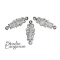 925 Sterling silver connector 2.3x0.8 cm, silver connector 7895, Link connector, Connector, Jewelry making, Jewelry connector - 1 piece