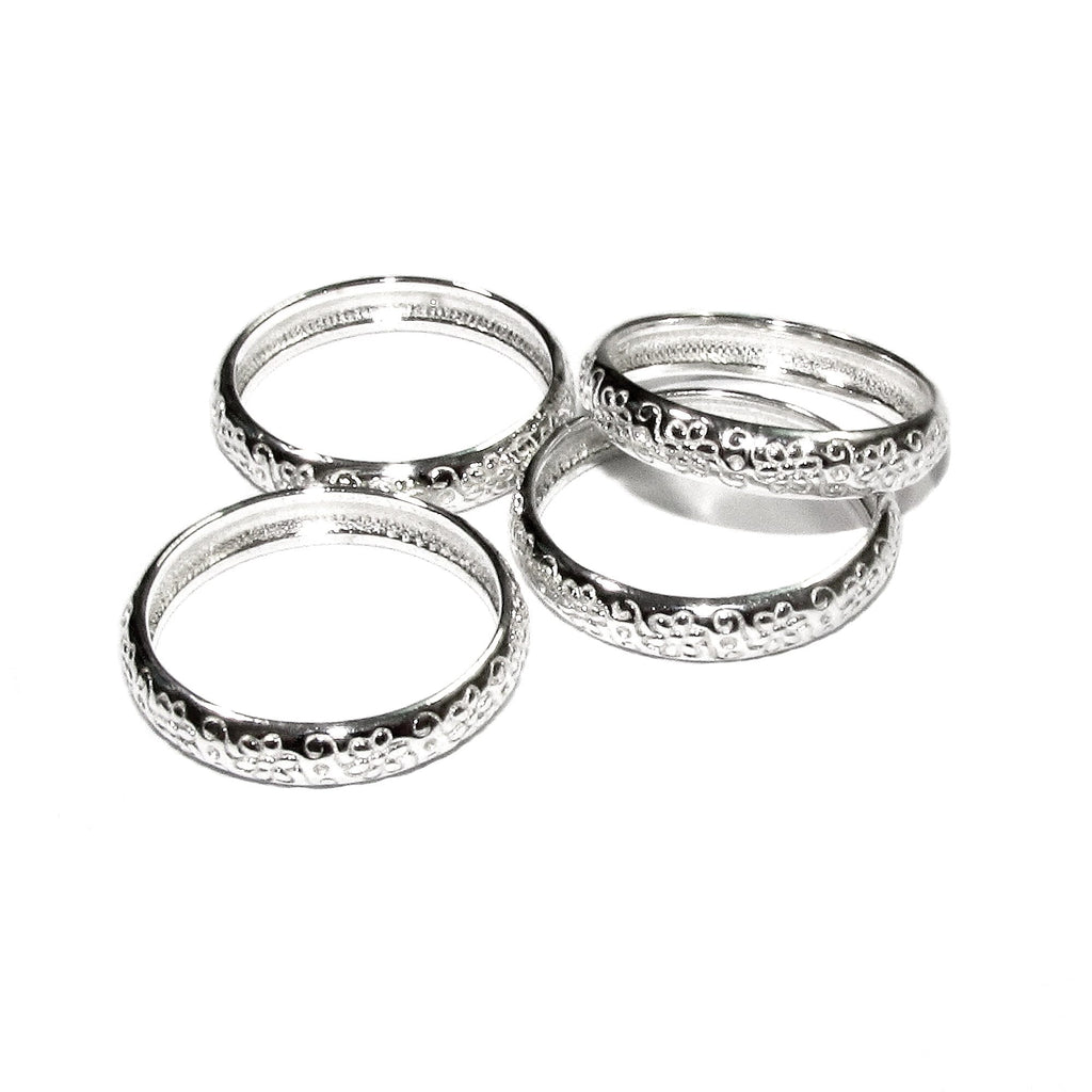 925 sterling silver blank ring size 7, silver ring, base ring, 925 sterling silver, ring silver, ring, Jewelry making - 1 piece