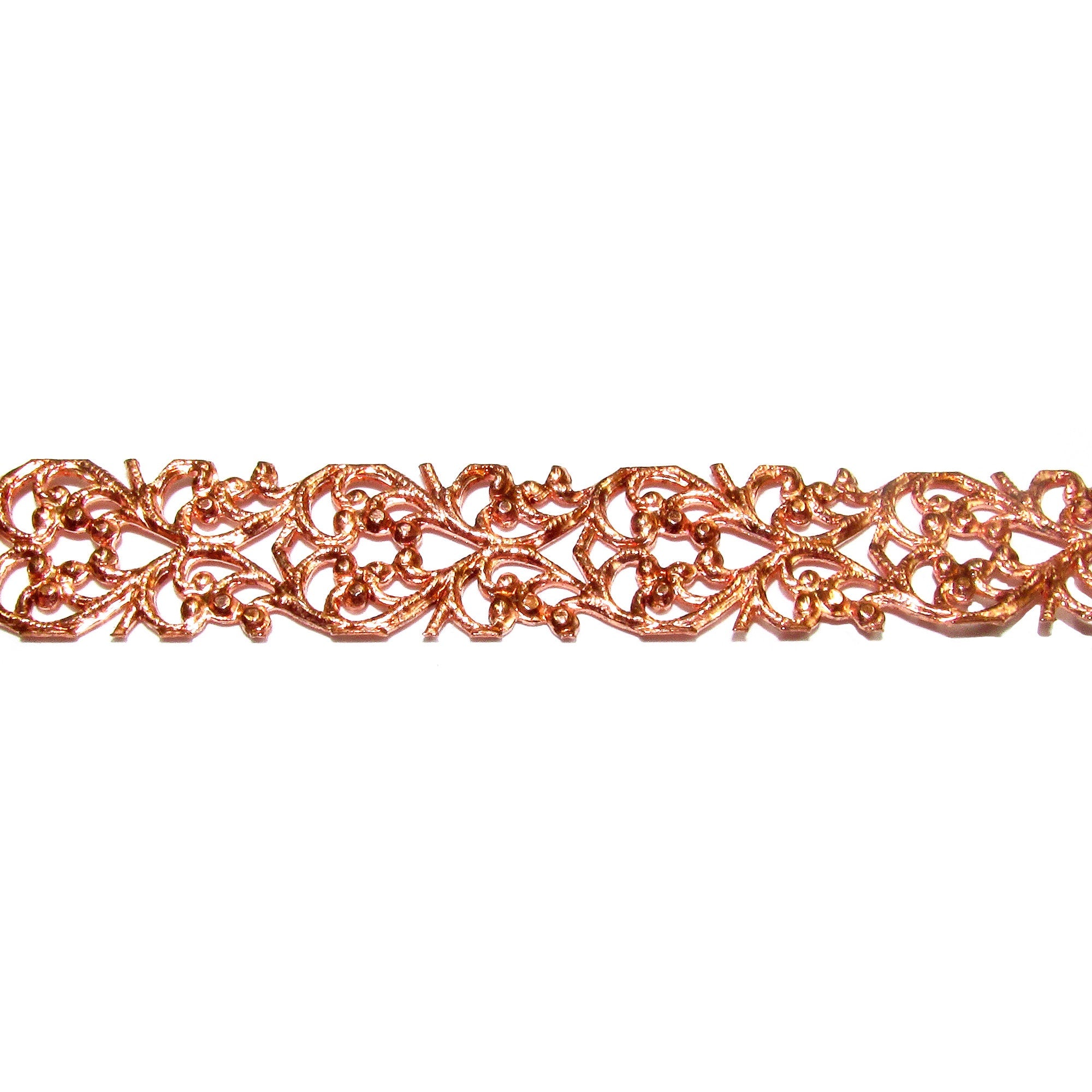 Natural Copper Bezel wire, Gallery wire, Gallery ribbon, Gallery pattern, Jewelry making, Setting, Copper wire, Findings  - 4 inch (10 cm)