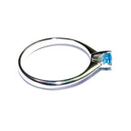 Blue topaz ring 925 sterling silver size 8, Handmade ring, single copy, sterling silver, Blue topaz ring, silver ring, gemstone