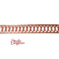 Natural Copper Bezel wire, Gallery wire, Gallery ribbon, Gallery pattern, Natural Copper, Setting, Wire, Jewelry making  - 4 inch (10 cm)