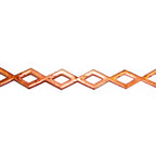 Natural Copper Bezel wire, Gallery wire, Gallery ribbon, Gallery pattern, Setting, Copper wire, Jewelry making  - 4 inch (10 cm)