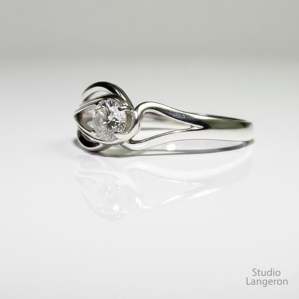 White topaz ring 925 sterling silver size 7, Handmade ring, single copy, sterling silver, White topaz ring, silver ring, Gift ring