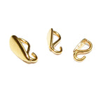 14K Yellow Gold Filled Teardrop Pendant Bails with Hidden Loop sizes 7, 9 and 11 mm, Gold filled Bail, Bail, Bail finding - 1 piece