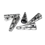 925 Sterling silver Bead Cones, Beading, Beading cones, Jewelry making, Sterling silver, Lariat, End caps, Silver cone - 1 pair (2 piece)